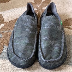 Sanuk, Special Edition: Grey Camo, Wool, Men’s 10